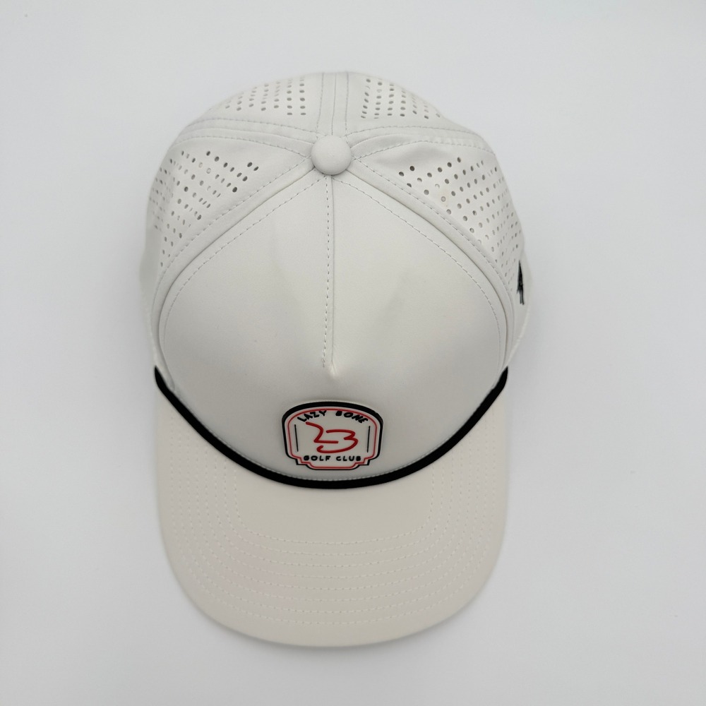 Branded Bills Lazy Bone Golf Club Rope Hat OSFM Off White Performance Snapback - Picture 7 of 9